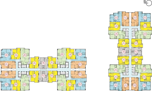 Thiết kế mặt bằng căn hộ dự án chung cư Sky Central