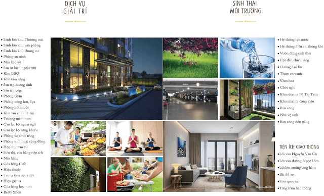 Hệ thống tiện ích dự án chung cư One18 Long Biên