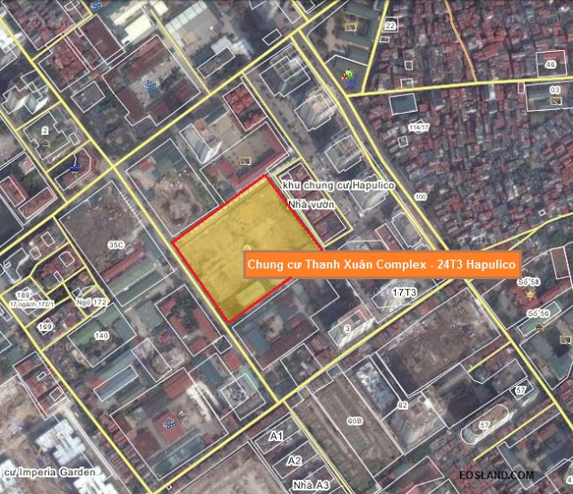 Vị trí chung cư Thanh Xuân Complex